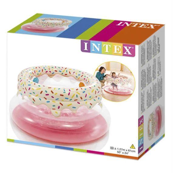 Надувной игровой центр манеж Intex Пончик 48476 127 x 61 см PK | Зображення 2