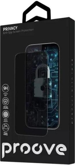 Захисне скло для телефону Proove Захисне скло Privacy Anty-Spy для iPhone 16 Pro Black (PGPPRI16P001)