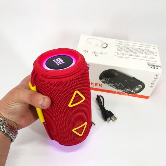 Bluetooth-колонка TG657 з RGB підсвічуванням 1500 mAh. OC-678 Колір: червоний