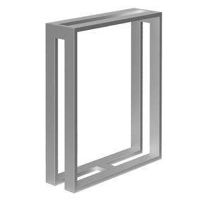 Опора для стола из металла 600×180mm, H=730mm (профильная труба: 60x20mm) Серый