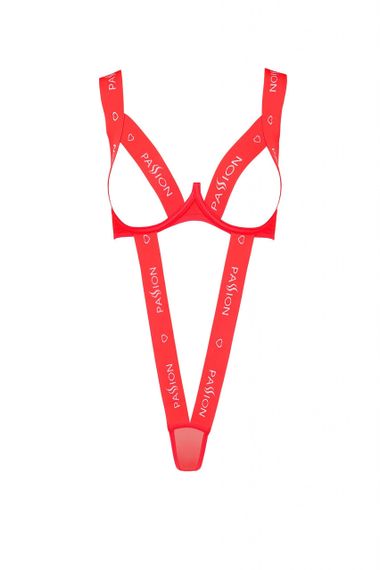 Боді з відкритими грудьми KYOUKA BODY red S/M - Passion Sex Aura | Зображення 1
