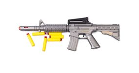 Іграшковий автомат з м'якими кулями M16 PF Golden Gun 910GG  Сірий