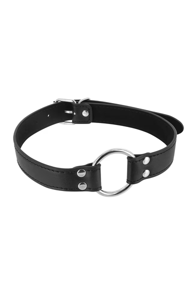 Кляп-кільце CONCORDE PRO Open Mouth Gag, чорний, 48 мм Sex Aura | Зображення 3