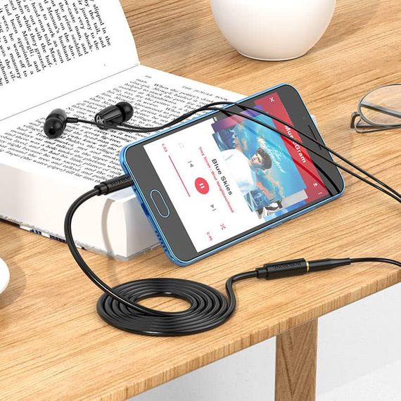 Аудио кабель Borofone BL12 3.5 audio extension cable Male to Female (1m) | Зображення 4