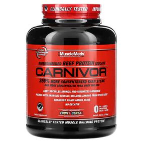 Протеин MuscleMeds Carnivor Bioengineered Beef Protein Isolate 1736 г, Fruity Cereal