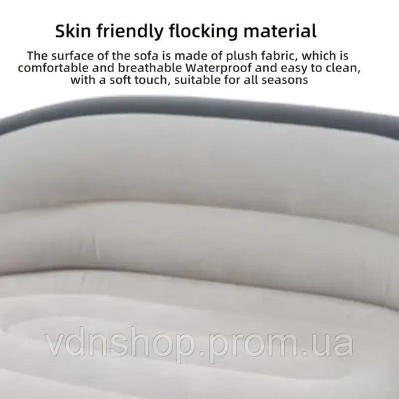 Складаний диван для відпочинку, Портативне ліжко з підлокітниками ПВХ матеріал XL-1134 | Зображення 4