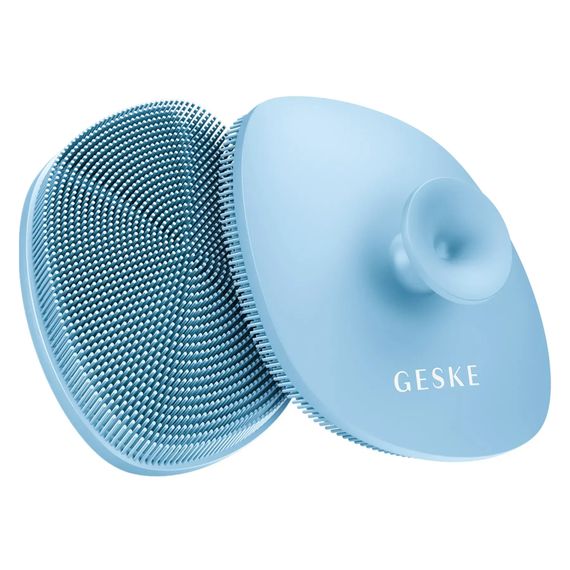 Щетка для лица GESKE Facial Brush 4в1 с держателем white, Голубой | Зображення 5