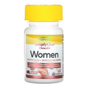 Мультивітамінний комплекс Women, Multivitamin + Supporting Herbs 30 Chewables (Wild-Berry)
