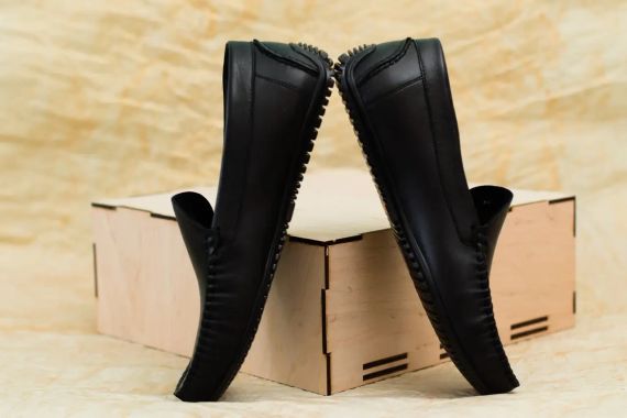 Мужские черные мокасины 45 размер | Зображення 5