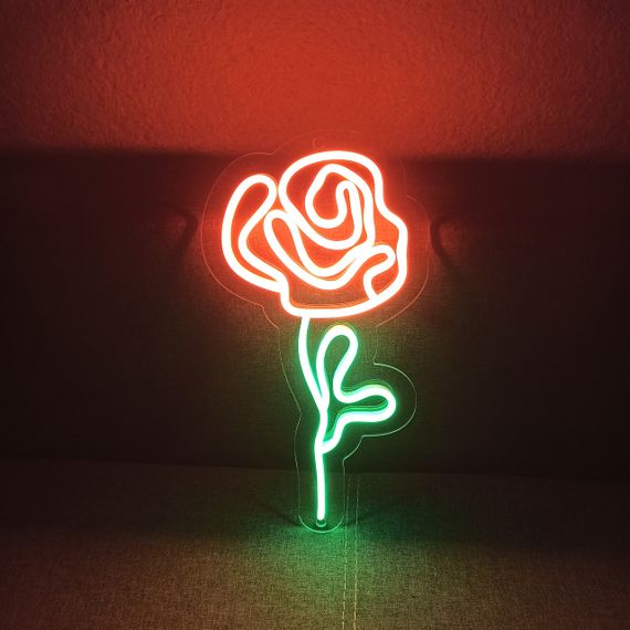 Неоновий світильник Троянда 200х380 acr-n000047 | Зображення 1