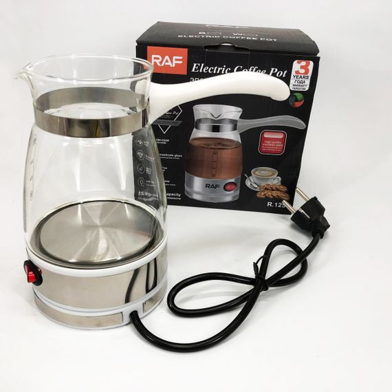 Електротурка при закипанні RAF, Електрична турка кавоварка, Турка 500 мл для приготування кави TQ-37 | Зображення 5