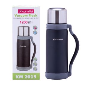 Термос черный 1200ml из нержавеющей стали