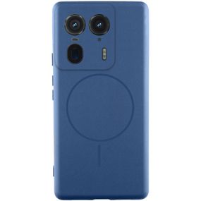 Чохол Silicone Cover Lakshmi Full Camera (AA) with MagFit для Motorola Edge 50 Ultra Синій / Navy blue