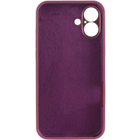Чохол Silk Full Camera Protective (AA) NO LOGO для Apple iPhone 16 Plus (6.7") Бордовий / Plum | Зображення 2