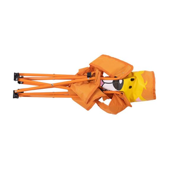 Розкладне крісло туристичне 34х58х65 см крісло для пікніка на природу з підстаканником Помаранчевий | Зображення 4