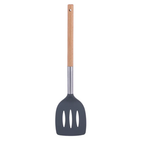 Лопатка з отвором нейлонова з дерев'яною ручкою 34 см KAMILLE