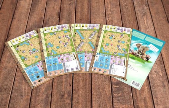 Набор карт для игры Новый Ковчег. Карты зоопарков (Набор 2) (Zoo Map Pack 2) | Зображення 1