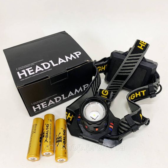 Ліхтар для голови зі світлодіодами, Налобний світлодіодний ліхтар для нічних прогулянок YQ-80 | Зображення 4