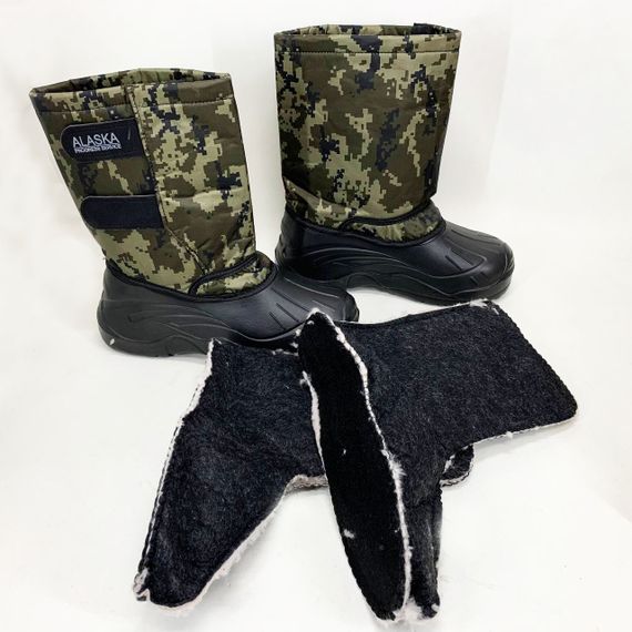 Чоботи чоловічі утеплені камуфляж 42р 27,5см, Чоботи гумові формові чоловічі | Зображення 5