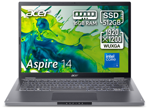 Ноутбук Acer Aspire 14 A14-51M-50AB (NX.KXHEU.002) Steel Gray | Зображення 9