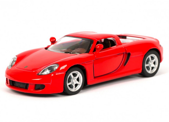 Детская модель машинки Porsche Carrera GT Kinsmart KT5081W инерционная, 1:36 Red
