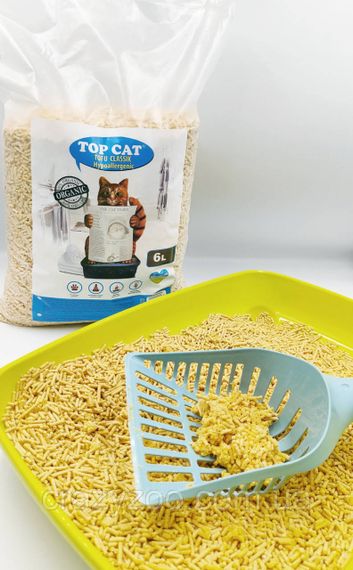 Наповнювач для котячого туалету Top Cat Tofu соєвий тофу класичний гіпоалергенний 6 л TCT 80538 | Зображення 2