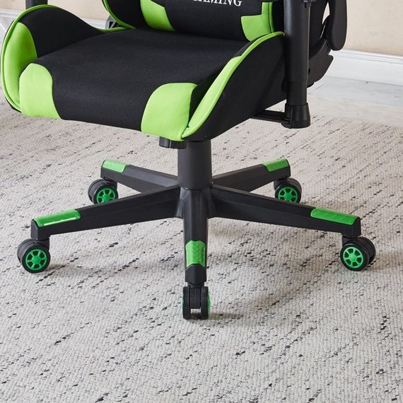 Крісло геймерське з тканини Bonro Бонро B-142 чорно-зелене + 2 подушки (42401115) | Зображення 5