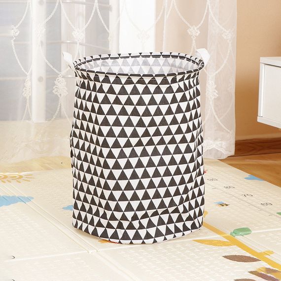 Корзина для игрушек и белья детская 40*35 см Треугольники