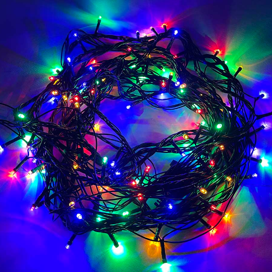 Світлодіодна гірлянда 50 Led 5м 8 режимів різнокольорова 220V CW-G-50L5VMC ColorWay | Зображення 3