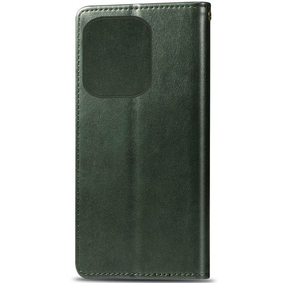 Кожаный чехол-книжка GETMAN Gallant (PU) для TECNO Spark 10 Pro Зеленый | Зображення 3