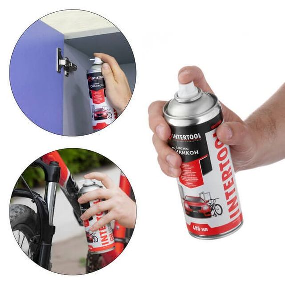 Мастило "Силікон", аерозоль 400 мл INTERTOOL FS-6040 | Зображення 3