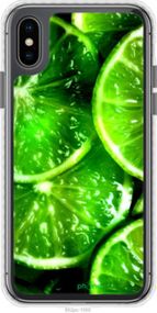 Чохол на iPhone XS Зелені часточки лимона "852pc-1583-2448"