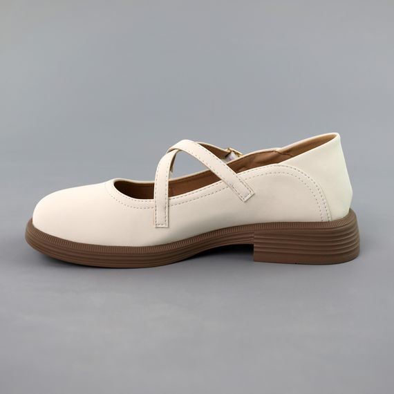 Туфлі жіночі 591720 Бежеві 36 37 38 39 40 | Зображення 2