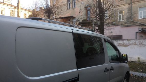 Рейлінги ХРОМ Коротка, пластикові ніжки для Peugeot Expert 2007-2017 рр | Зображення 9