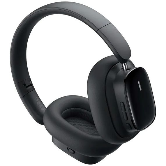 Накладные беспроводные наушники Baseus Bowie H1i Noise-Cancellation (A00050402) Cluster Black | Зображення 1