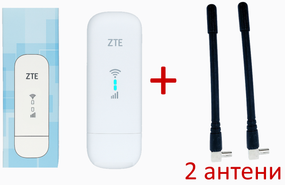 Роутер модем WIFI 4G ZTE MF 79 U USB сім карта два виходи під антену + 2 антени по 5 дб