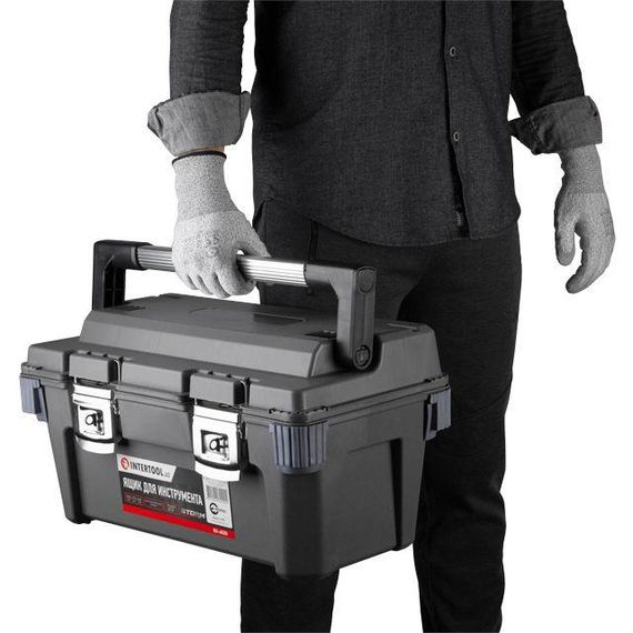 Ящик для инструментів з металевими замками 20" 500*275*265 мм INTERTOOL BX-6020 | Зображення 6