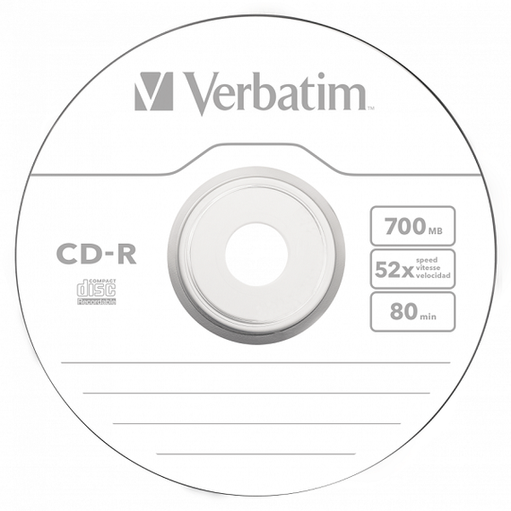 Диск Verbatim CD-R 700Mb 52x Wrap 50 pcs (43787) | Зображення 2