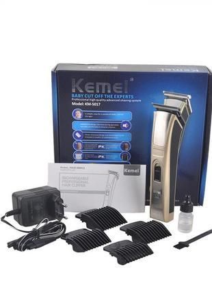 Профессиональная беспроводная машинка для стрижки волос KEMEI KM-5017 Baby Cut Off The Experts | Зображення 2