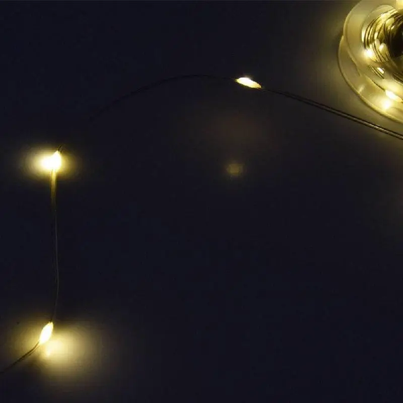 Гірлянда з музичними режимами 9,9 метрів, тепле біле світло 100 LED, кімнатна прикраса від USB | Зображення 7