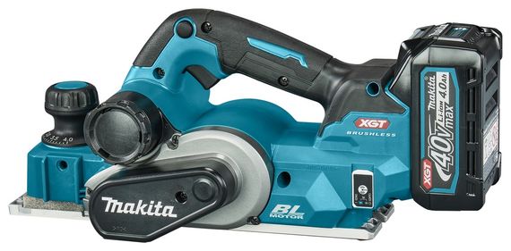 Рубанок акумуляторний Makita KP001GM201 (82 мм, 15000 хв-1, BL, XGT, AWS, Makpac) | Зображення 1