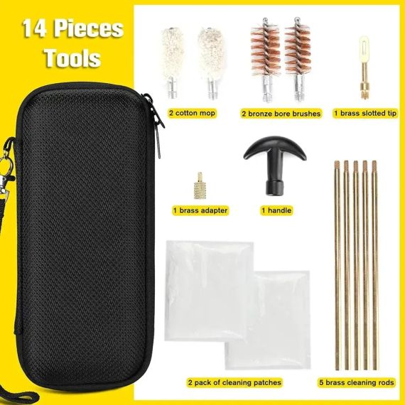 Польовий  Набір для чищення зброї Zhejiang GK41 для 12/20 кал. Набір для чищення вогнепальної зброї Набір для чищення
