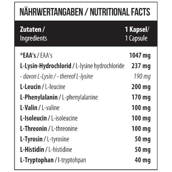 Аминокомплекс для спорта MST Nutrition 9EAAs 120 Caps | Зображення 1