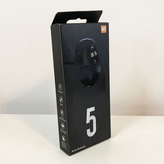Фитнес браслет Smart Watch M5 Band Classic Black смарт часы-трекер. Цвет: черный LJ-21 | Зображення 3