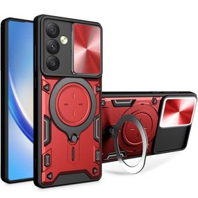 Чохол Magnetic Stand з захистом камери для Samsung Galaxy A05s колір Червоний