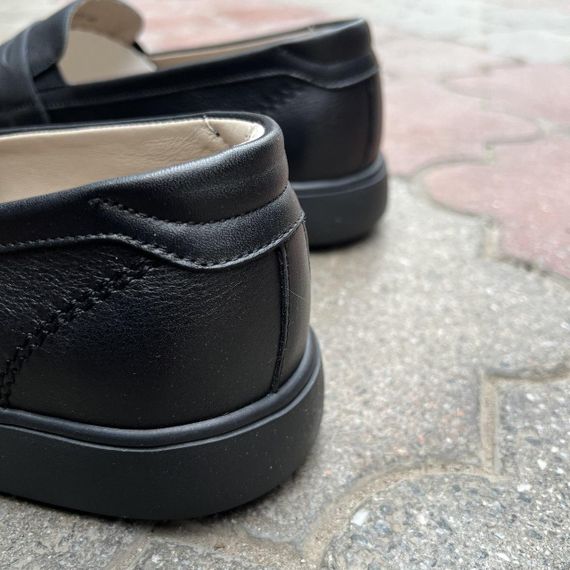 Шкіряні чоловічі лофери на масивній підошві 46 розмір | Зображення 5