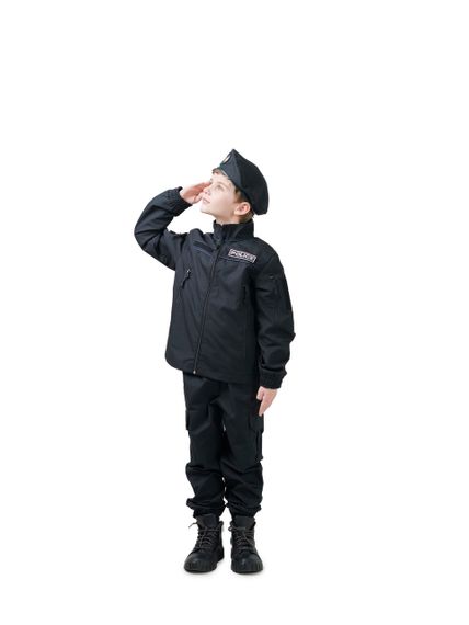 Костюм дитячий ARMY KIDS Поліцейський для хлопчиків і дівчаток колір чорний | Зображення 3