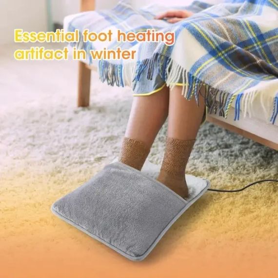 Портативна фланельова грілка для ніг з електричним підігрівом Foot warmer XL-997 Килимок з USB підігрівом | Зображення 6
