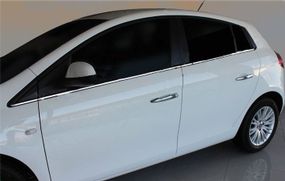 Молдинги для скла (6 шт, нерж.) для Fiat Bravo 2008-2024 рр