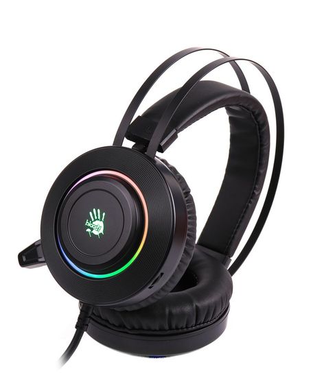 Гарнітура ігрова Bloody G521 з підсвічуванням, USB, колір чорний | Зображення 1